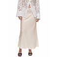 thumbnail image 2 of Skirt for Women Elegant High Waisted A Line Satin Skirts Midi Bodycon Skirt Beige XL, 2 of 10