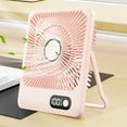 thumbnail image 4 of Portable Fan,Desk Fan,Digital Display Five Speed Desktop Small Fan USB Charging Portable Home Mini Desktop Small Fan Can Be Wall Mounted High Wind Power Large Capacity Fan for Summer Travel, 4 of 7