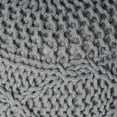 thumbnail image 7 of GDF Studio Woodbine Modern Knitted Cotton Round Pouf, Gray, 7 of 7