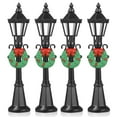 thumbnail image 1 of USHOBE 4 Pcs Christmas Lamp Post Models Black Plastic for Tabletops DIY Manual Ability Exercise, 1 of 8