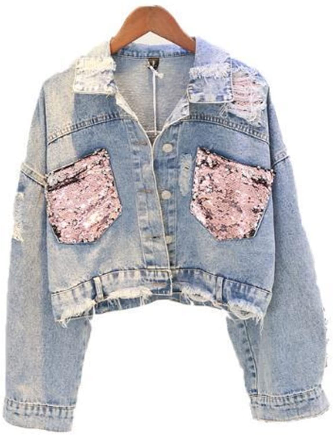 Hole Jean Jacket Women Spring Short 