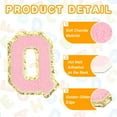 thumbnail image 3 of Parches de Letras de Chenille Uxcell 3.1" Alfabeto Q Parche Bordado para Ropa (Rosa, Paquete de 6), 3 of 6