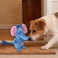 thumbnail image 5 of Sunset Pup Orange Elephant Plush Dog Toy Squeaky Crinkle Snuffle Toy Treat Dispensing Chew-Resistant Puppy Teething Tug of War Interactive Toy for Light Moderate Chewers, 5 of 7