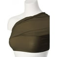 thumbnail image 6 of MixMatchy Women's Solid Casual Summer Side Shirring Scrunched Double Layered Tube Top, 6 of 6
