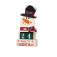 thumbnail image 2 of Decoración Navideña Calendario de Cuenta Regresiva para Navidad Decoración de Escenas de Eventos Adornos Navideños Adorno de Muñeco de Nieve y Papá Noel, 2 of 6