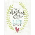 thumbnail image 2 of Gango Home Decor Contemporary The Dishes Will Wait & Love, Food and Laughter by Misty Michelle (Ready to Hang); Two 12x16in Gold Trim Framed Prints, 2 of 5