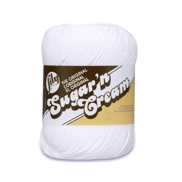 Lily Sugar'n Cream Yarn - Solids-White