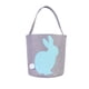 thumbnail image 2 of Bolsa de Cesta de Pascua con patrón de conejito y huevo - Bolsa de regalo de tela multicolor 24x23cm para caramelos y regalos, 2 of 6