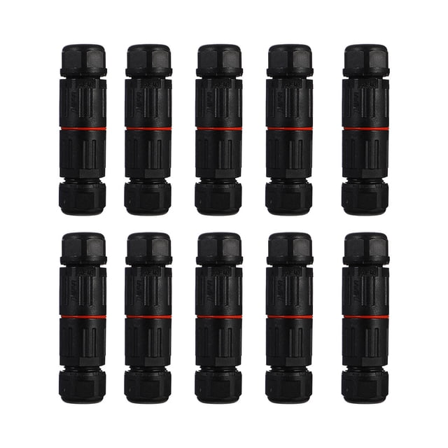 MasteelfCA 10pcs Waterproof Cable Connector Wire Splice for Outdoor Light (Assorted Color)