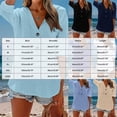 thumbnail image 6 of YWIYIUD Women Cotton Linen Lightweight Hooded Shirt Drawstring Button Down Blouses for Women Dressy Casual Short Sleeve V Neck Cardigan Summer Clothes Oversize Casual Blouses, 6 of 8
