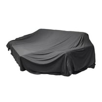 Tunhigl Stretch Furniture Dust Cover - 94 x 78 Inches Extra Large Sofa Blanket Dustproof Protector for Couch Bed Refrigerator, Heavy Duty Cover for Renovation Storage Moving, Washable Black