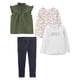 thumbnail image 1 of Conjunto de 4 piezas para niñas Simple Joys by Carter's con estampado floral oliva, talla 2T, 1 of 1