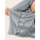 thumbnail image 5 of Abrigo mullido de piel sintética con solapa de muesca y chaqueta recortada para mujer Otoño Invierno Gris XS, 5 of 6