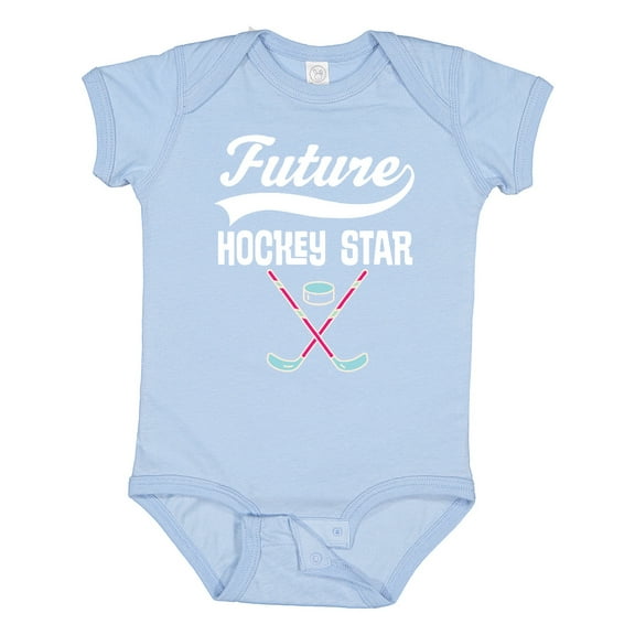 Inktastic Hockey Star Future Boys or Girls Baby Bodysuit