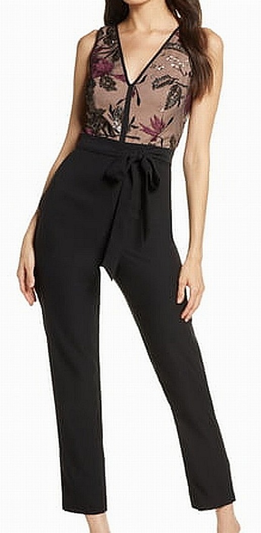 Harlyn floral embroidered jumpsuit Clearance