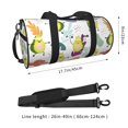 thumbnail image 2 of Fotbe Orange Green Avocado Bolsa Deportiva de Lona Plegable con Estampado, Bolsa de Gimnasio con Bolsillo Seco/Húmedo, Bolsa de Viaje Ultraligera de Gran Capacidad, 2 of 6