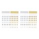 thumbnail image 4 of Sonducket 70Pcs Hair Braiding Beads Hair Cuffs Braids for DIY Beard Necklace Wig 2piezas 140 piezas oro plata, 4 of 6