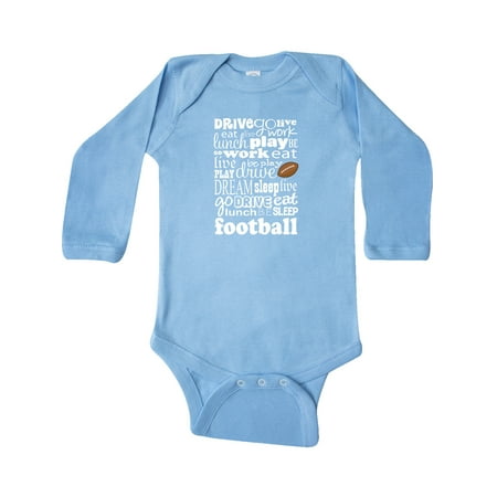 

Inktastic Football Season Outfit Gift Baby Boy Long Sleeve Bodysuit