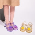 thumbnail image 4 of Girls Jelly Sandals Cute Cartoon Fruit Design Water Friendly Casual Sandals for Pool Beach Summer Outings and Outdoor, 4 of 6