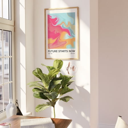 Poster Aura Print, Positive Affirmation Poster , Retro Grainy Gradient Wall Art, Aura Energy, Manifestation Print, Apartment Aesthetic Room Decor-UNFRAMED