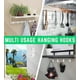 thumbnail image 3 of Ganchos de techo para colgar plantas - 4 piezas de 7,6 cm con revestimiento de vinilo resistente, color blanco, para comederos de pájaros, jardineras y campanas de viento, 3 of 5