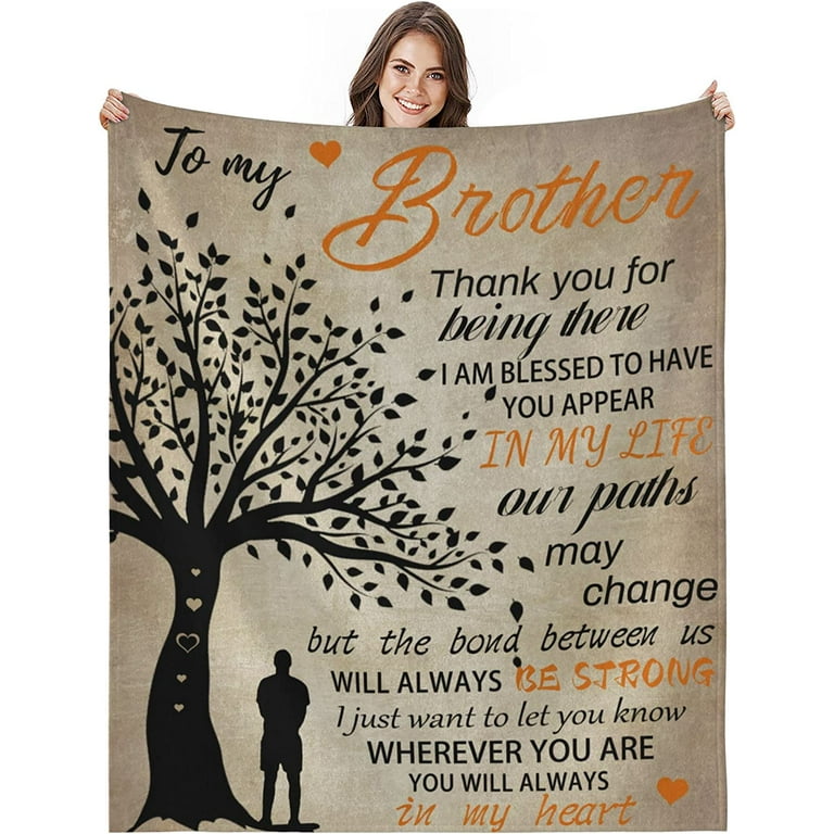 Gifts for Brother Blanket - Brother Gift from Sister - Brother Gifts -  Brother Birthday Gift - Birthday Gifts for Men - Soft Throw Blankets for  Bed