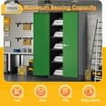 thumbnail image 5 of SOLAURA 72" Metal Garage Storage Cabinet with Locking Doors and Adjustable Shelves for Home, Office(Black Green), 5 of 8