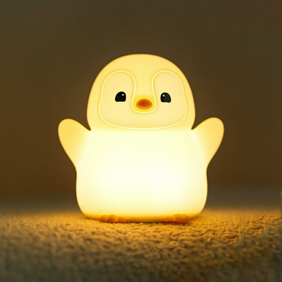 Night Light for Kids, Rechargeable Squishy Penguin Silicone Night Lights with Timer, Dimmable Nursery Night Light for Bedroom Kids Room, Cute Night Lamp Gift for Baby Toddlers Boys Girls