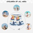 thumbnail image 6 of FORMRS Boys Swim Trunks Quick Dry Mesh Liner Boardshorts Sizes XS-XL, Orange Hand Drawn Sailboats, 6 of 7