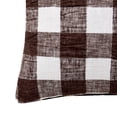 thumbnail image 3 of My Texas House 18" x 18" Brown Textured Plaid Decorative Pillow Cover, 3 of 6