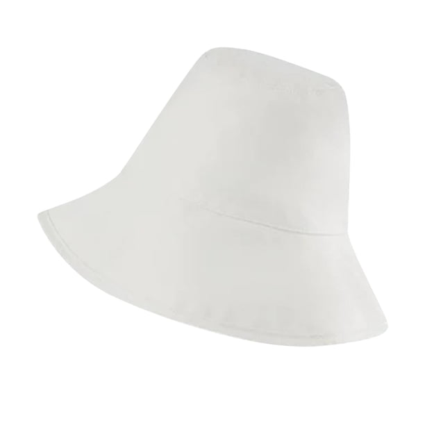 Sombrero De Playa Para Viajes De Verano, Sombrero De Pescador Plegable Para Mujer Y Hombre, Blanco