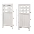 thumbnail image 3 of Suncast Outdoor Garden Yard 4 Panel Screen Enclosure Gated Fence, White (5 Pack), 3 of 6