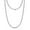 Length 18 Inches, variant on Charmsy Womens Rope Chain Necklace 2.5mm Twisted Diamond-Cut Braided Rope Chain Necklace for Women 18 Inch