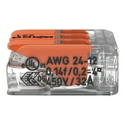 WAGO 221-413 Lever-Nuts 3 Conductor Compact Wire Connectors 24-12 AWG (50 Pack)