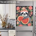 thumbnail image 5 of Kitchen Dishwasher Cover Sloth Eating Watermelon Magnetic Dishwasher Stickers Panel Decal, Home Magnetic Stickers for Cabinet Appliances 20in W x 26in H Home Decor, 5 of 5