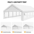 thumbnail image 2 of Ktaxon 20x40FT Large Party Tent, Heavy Duty Outdoor  Big Canopy Tent with 4 Removable Sidewalls, Patio Assembled Canopy Tent with 2 Roll up Doors & 12 Windows for Parties Wedding Commercial, 2 of 7
