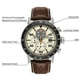 thumbnail image 2 of Citizen Brycen Chronograph Light Brown Dial Men's Watch CA0649-06X, 2 of 5