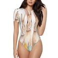 thumbnail image 1 of Fotbe Happy Easter Body de Mujer con Cuello Redondo y Mangas Cortas, Sin Mangas Ajustado, Suave, Cómodo y Básico-Large, 1 of 7