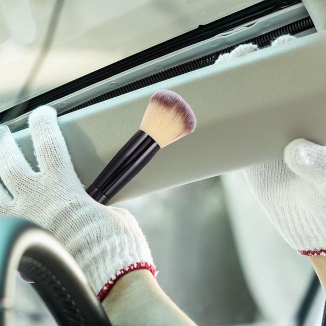 BESTYASH Cepillo Para Limpieza De Interiores De Auto Negro Multiusos Para Tablero Y Ventilación