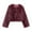 Wine, variant on Womens Winter Coats Sevevn Women's Fashion Solid Color Lapel Button Cardigan Fur Long Sleeved Coat