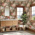 thumbnail image 4 of Chinoiserie Peel and Stick Wallpaper Birds Cherry Blossom Tree Soft Pastel Chinoiserie Art Wall Paper 23.6in x 9.8ft Self Adhesive Removable Renter Friendly Wallpaper for Bedroom Cabinets, 4 of 8