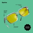 thumbnail image 5 of OPULIZE ERA Blue Light Glasses for Women Men, Oversized Frame with Yellow Polarized Lens and UV400 Protection, Anti-Reflective & Anti-Glare, Outdoor & Driving Glasses, Black (Pack of 1), 5 of 7