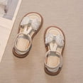thumbnail image 2 of ZHOGXU Kids Girls Sandals With Adjustable Straps Butterfly Design Soft Sole Open Toe Slip On Comfortable Shoes For Everyday Wear,Beige,2-2.5 Years, 2 of 5