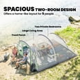 thumbnail image 4 of Outsunny Multi-Room Camping Tent for 5 Person, Large Family Tent, Green, 4 of 10