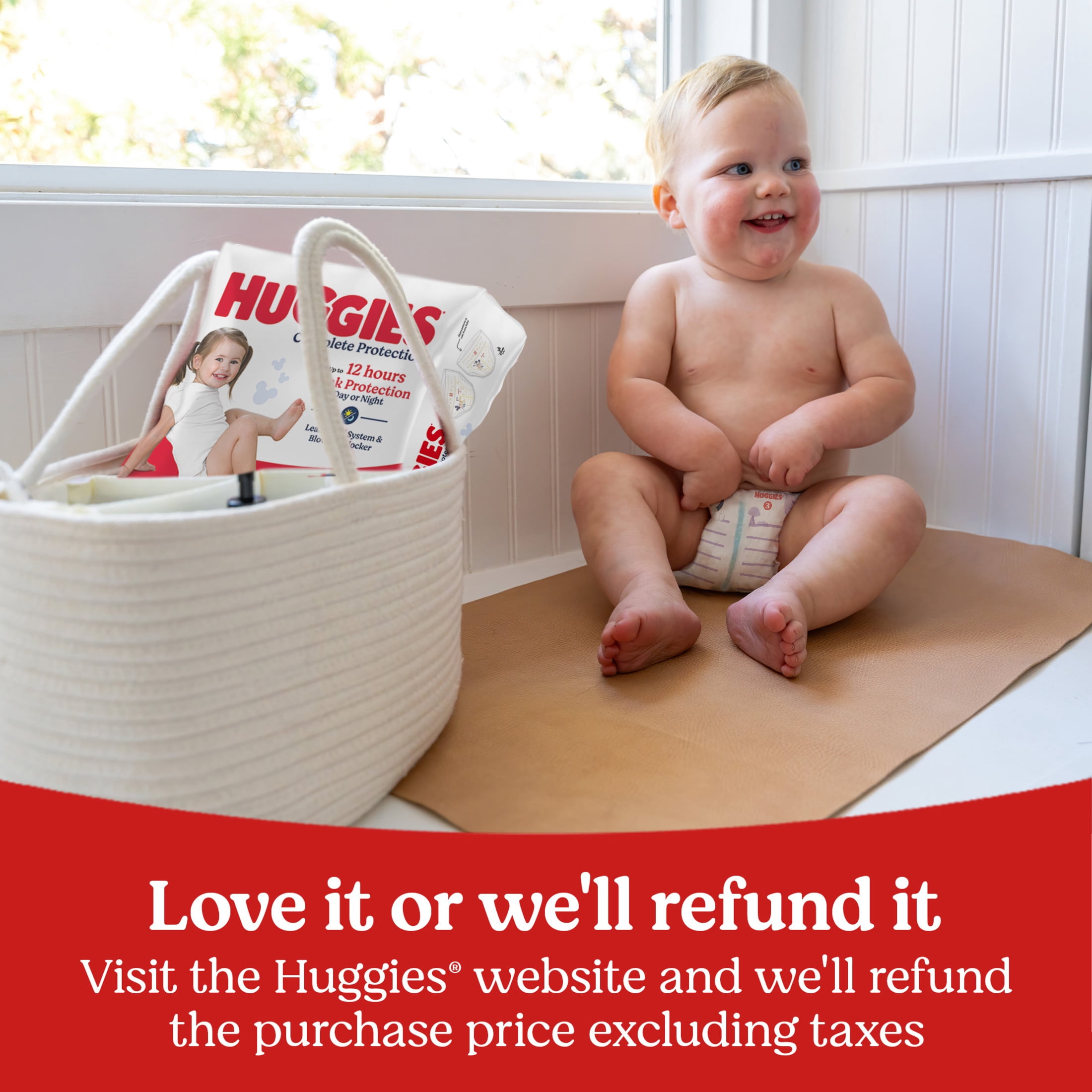 Huggies Complete Protection Baby Diapers, Size 4 (22-37 lbs), 104 Count