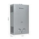 thumbnail image 2 of Calentador Agua 2 Servicios 6 Litros Gutstark Boiler De Paso Gas Natural, 2 of 4