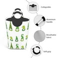 thumbnail image 2 of DouZhe 50L Rectangular Laundry Basket, Small Goblin Gnomes Green Prints Waterproof Foldable Laundry Hamper with Aluminum Handles, 2 of 6