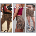 thumbnail image 3 of OUYISHANG Yoga Shorts for Women with Pockets, High Waisted Workout Volleyball Cheetah Shorts Yellow Leopard S, 3 of 6