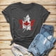 thumbnail image 3 of Gibobby Casual Playera de Manga Corta para Mujer Mujeres Casual Impresión Manga Corta Cuello Redondo Camiseta Suelta Blusa Tops(Gris,M), 3 of 4