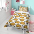 thumbnail image 4 of Hedgehog Pattern Duvet Cover and Pillowcase Set for Single Bedding, Bedroom Accessories for Kids Teens, 4 of 5